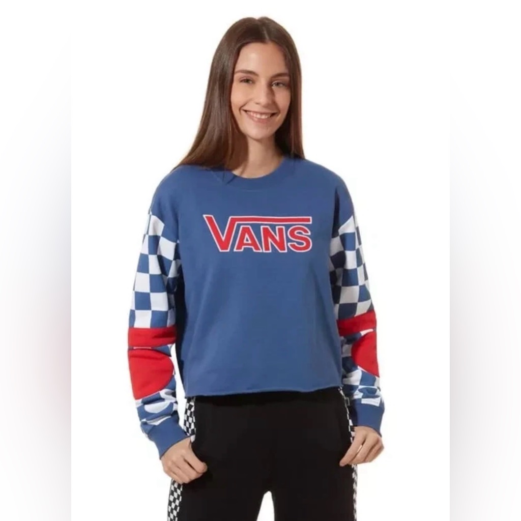 Vans Bmx Colorblock Checker Checkerboard Crewneck Sweater Xl